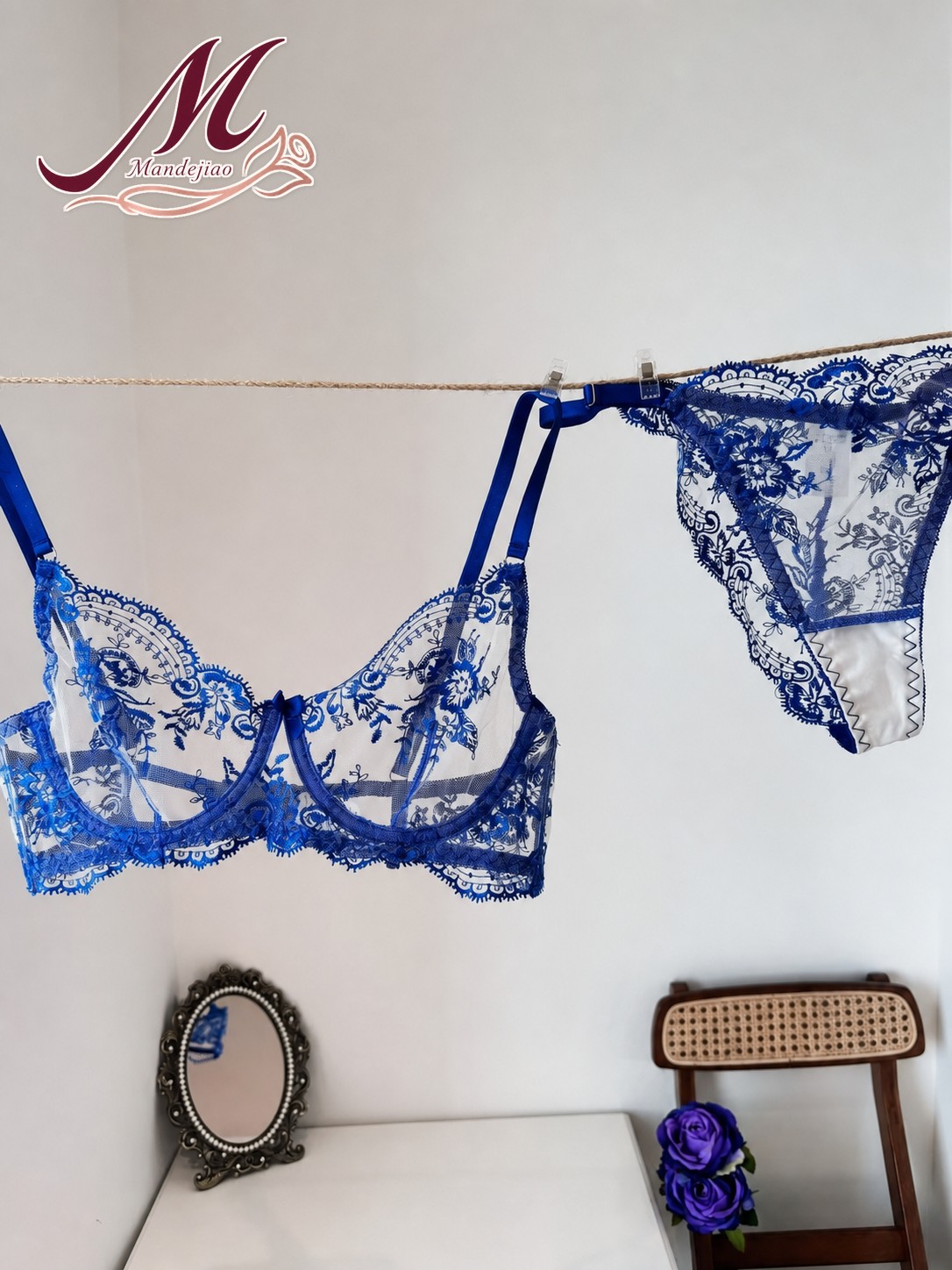 Lace Lingerie Set style HXZ-3001, view 1 of 5